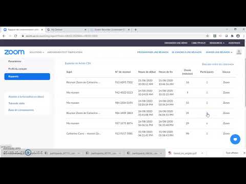 Créer un rapport de présence dans Zoom et l'exporter dans Excel