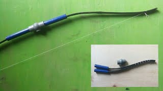 Cara buat PANAH LIPAT portable dari BAMBU dan PVC
