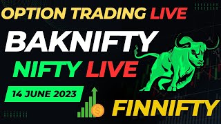 Nifty 50 | Bank Nifty | Finnifty Live 14/06/2023 | Live wednesday Analysis With vinay shukla