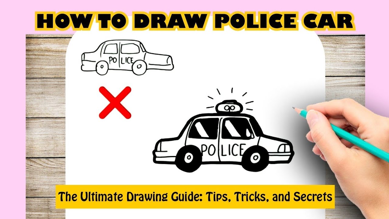 How to Draw a Police Car Step by Step  Easy drawings for kids, Drawing  lessons for kids, Art drawings for kids