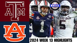 #15 Texas A&M vs Auburn (INCREDIBLE GAME!) | Full Game Highlights | 2024 College Football Highlights
