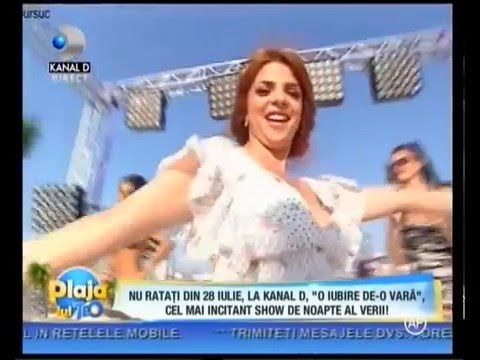 Laura Vass si Dan Bursuc la Kanal D - Plaja lui Teo (Emisiune TV)