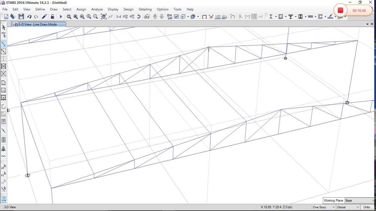 ETAB Tutorials steel structure in Nepali YouTube