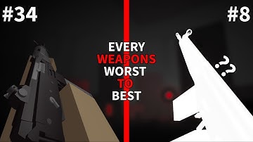 Ranking ALL Weapons from Roblox Project Lazarus (2025)