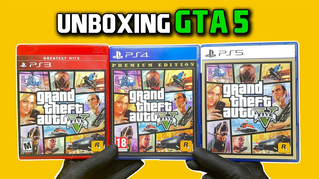 Unboxing GTA 5 on PS3 PS4 & PS5