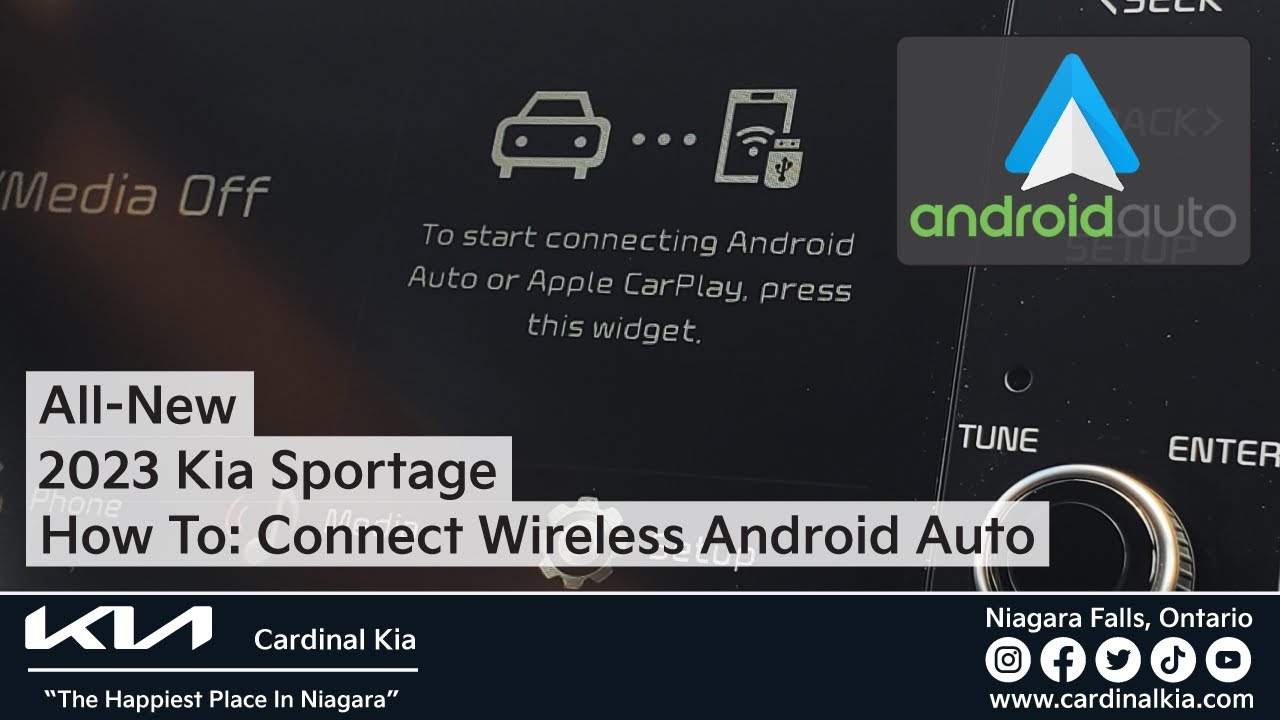 All-New 2023 Kia Sportage  How To Connect Wireless Android Auto