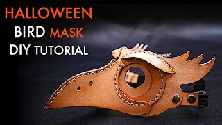 Leather Bird Mask DIY - Pattern Download and Tutorial Video