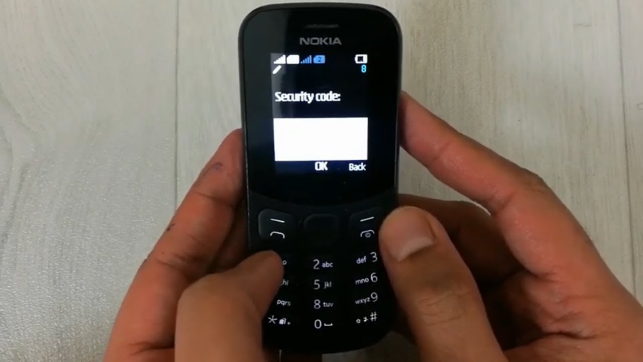 What is the security code for Nokia factory reset?