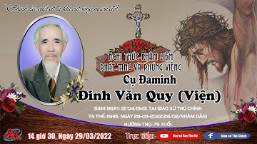 [Trực tiếp] Nghi Thức Khâm Liệm và Phát Tang Lễ Tang Cụ Đaminh Đinh Văn Quy (Viện) Tại Gia Đình