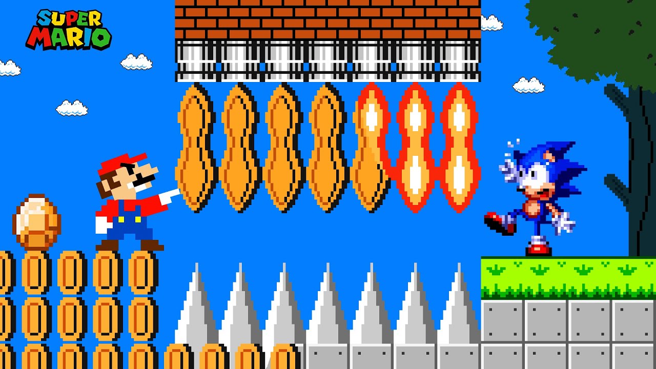 Super Mario Bros., But Mario Can Turn Anything He Wants into Coin