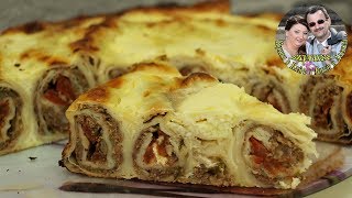 Потрясающе вкусный и быстрый мясной пирог “Улитка”. Ну очень простой рецепт Потрясающе вкусный и быстрый мясной пирог “Улитка”. Ну очень простой рецепт