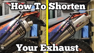 How To Cut / Shorten Your Motorbikes Exhaust
In this video, I do a How To, on reducing the length of your #Exhaust. This is purely for looks for me. I am tidying up the rear and shortening it, so the long cans had to go. A few tools needed, but really a simple job. Loving my #Short exhausts so far. A little louder sure, but looks great! Thanks for watching #DriveOnLeft
Intro 00:00
Measuring the Cut 00:58
Cutting the Pipe 02:56
Drilling Pop Rivets Out 04:48
Removing Exhaust Material 06:21
Removing Rivets and Cutting Inner Tube 09:04
Drilling new Rivet Holes and Riveting 11:43
Follow me on Instagram: @DriveOnLeft or https://www.instagram.com/driveonleft/
#Dirtbike #Yamaha #motorcycle #KTM #300exc #ADV #Adventure #WR250R #Enduro #Dualsport How To Cut / Shorten Your Motorbikes Exhaust