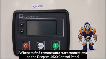 Where to find remote/auto start connections on the Deep Sea Electronics DSE4520 Control Panel