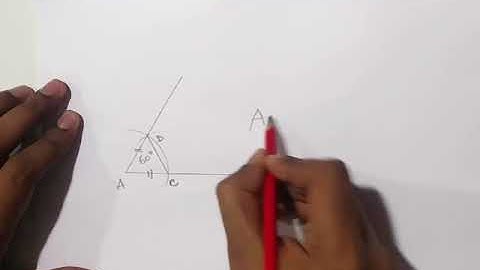 Geometry Construction – How to construct 60° angle and equilateral triangle – English