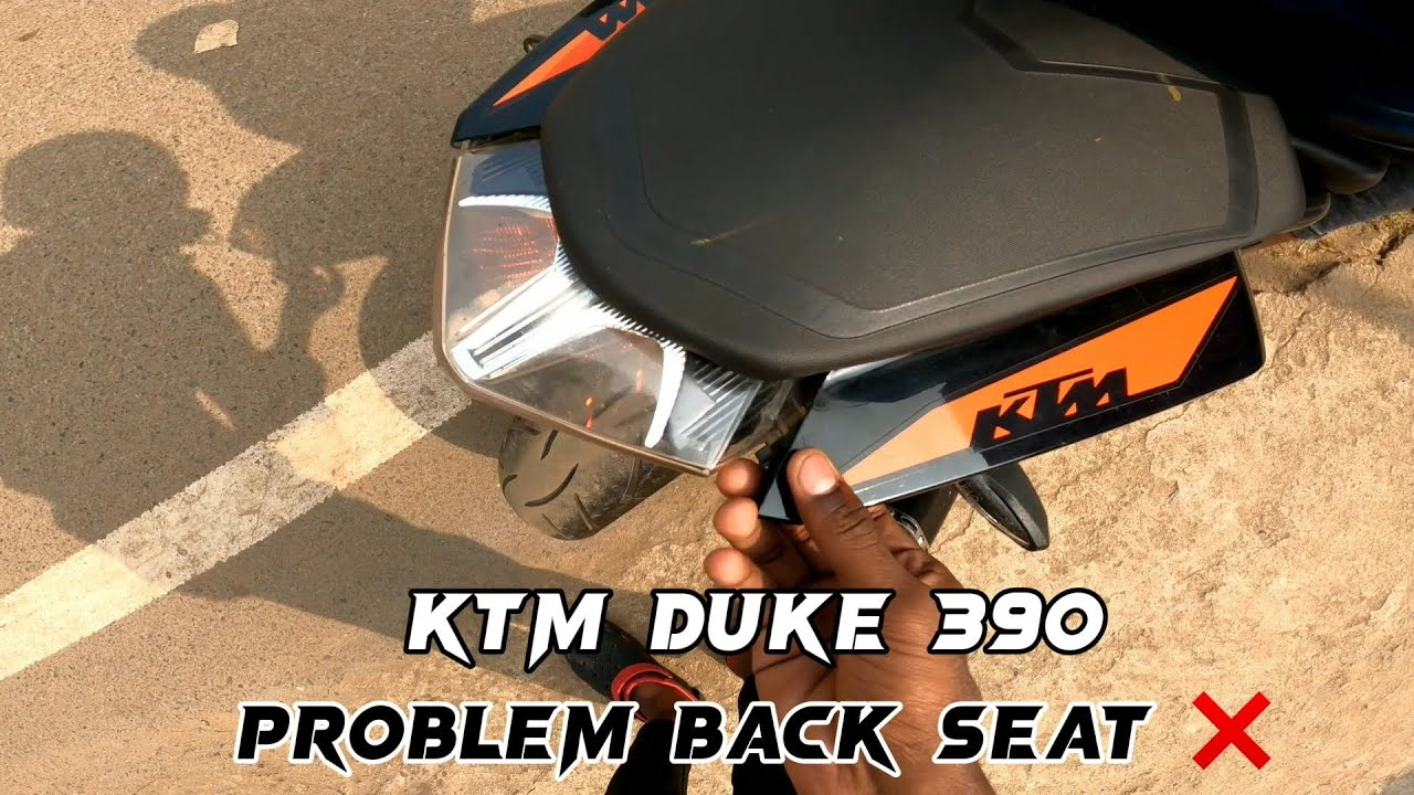 Duke 390 seat problem !! adjustment ktmduke390 YouTube