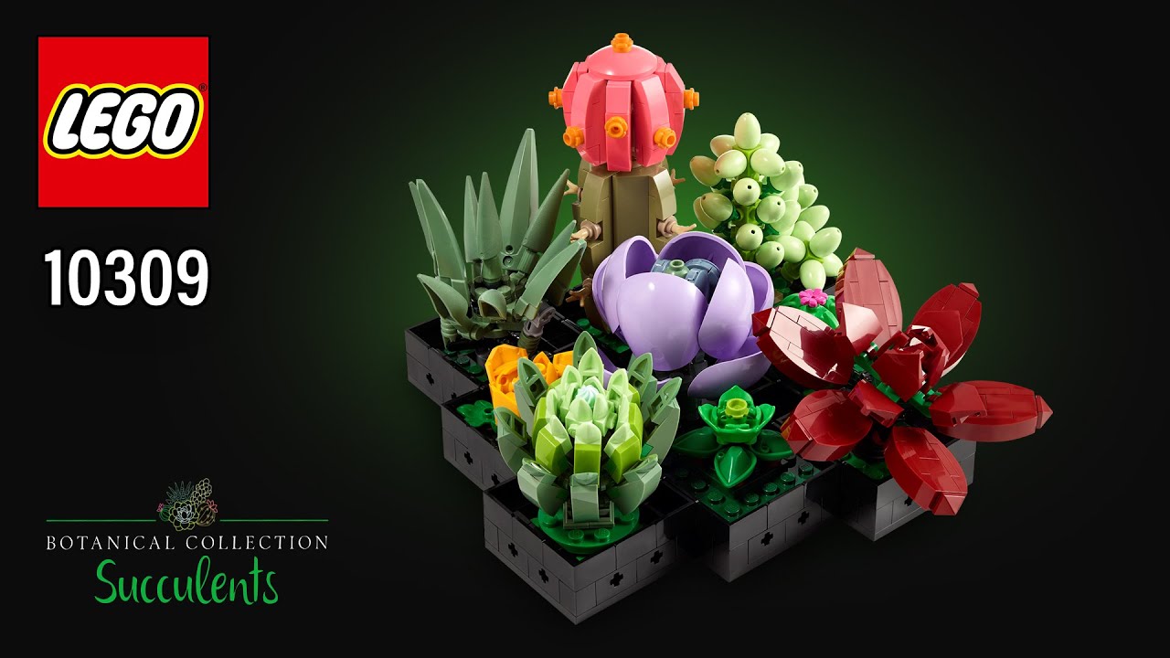 LEGO Botanic Collection Succulents 10309 & Orchid 10311 Building Kit -SHIP  FAST