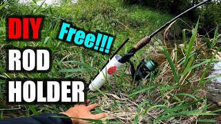 DIY- Simple Fishing Rod Holder for free by Ladybug Adventures 297 views 7 months ago 6 minutes, 33 seconds