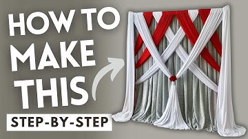 How To Make This Curtain Backdrop | DIY Draping Tutorial