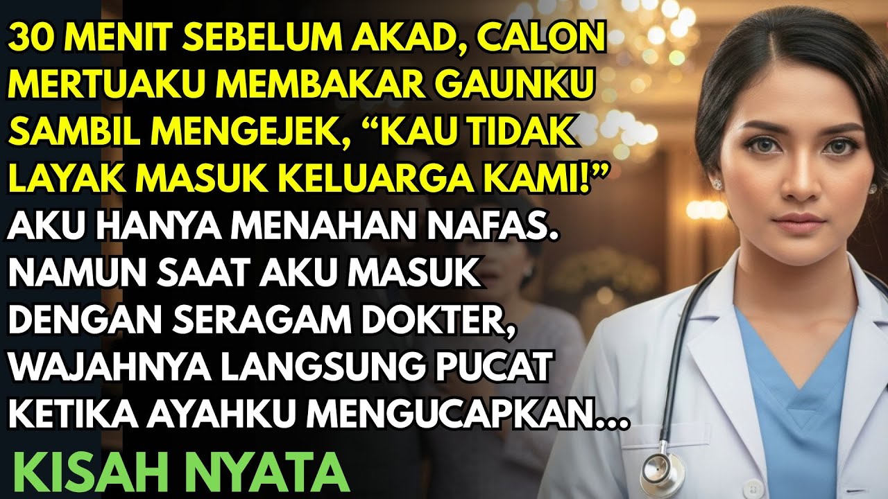 GAUNKU DIBAKAR CALON MERTUA! TAPI SAAT AKU MASUK DENGAN SERAGAM DOKTER, SEMUA TERDIAM!
