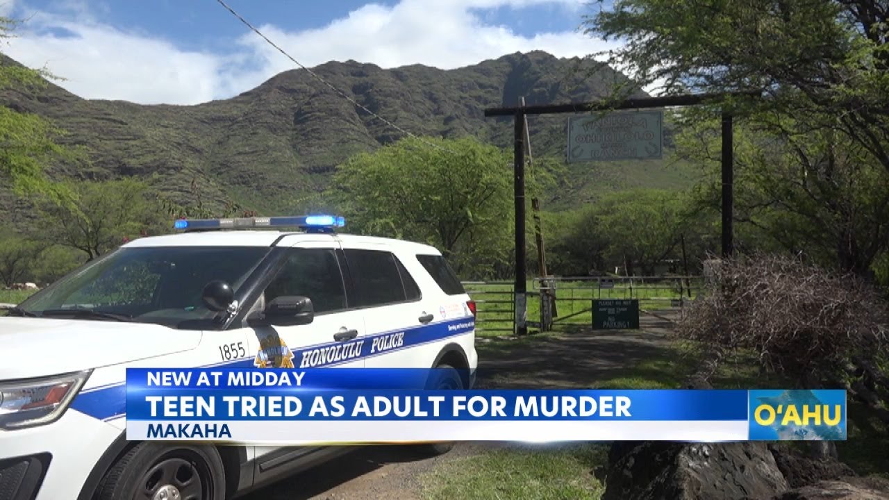 Teen suspect in Makaha ranch shooting charged as adult for murder - YouTube