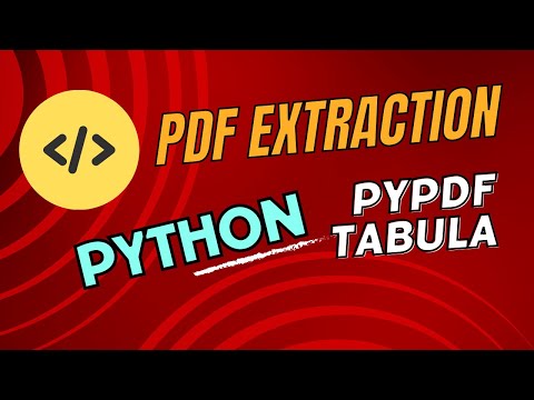 Extracting Text and Tables with Python - PyPDF and Tabula