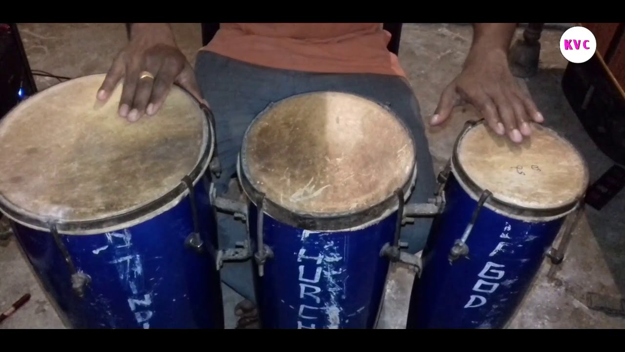 How to play congo for Aparaadini Yesayya song //congo beat 3//telugu