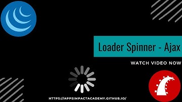 Display Loading Spinner While AJAX processing