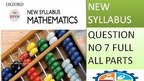 D1 MATH NEW SYLLABUS | CH 1 | EXERCISE 1A | QUESTION NO 7 | ALL PARTS |GUIDE | UMAIR TUTOR ACADEMY