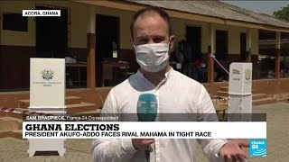 Ghana elections: President Akufo-Addo faces rival Mahama in tight race