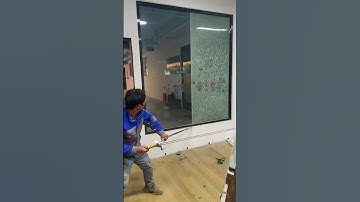 The process of removing tempered glass- Good tools and machinery make work easy