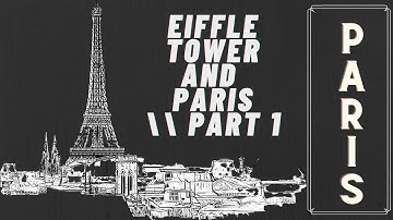 How To Draw Eiffel Tower Step By Step - Part 1 | Paris Landscape Drawing!