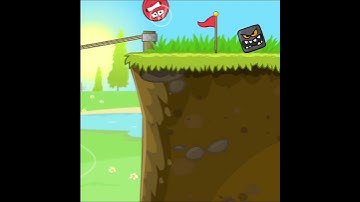 Red Ball 4 Square push Red Ball Down Helmet Square