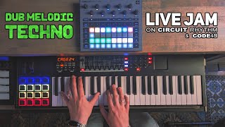 DUB MELODIC TECHNO | LIVE JAM Novation Circuit Rhythm M-Audio CODE49