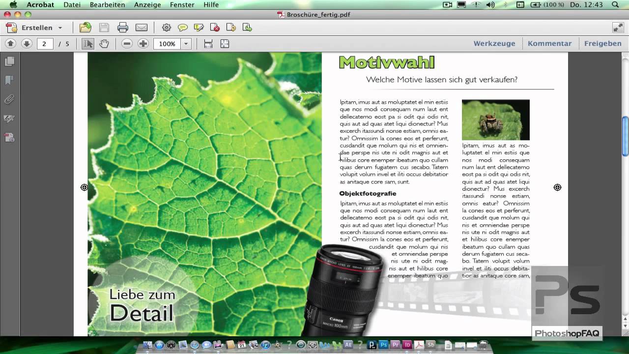 Indesign Grundlagen Dokument Fur Den Druck Vorbereiten Youtube