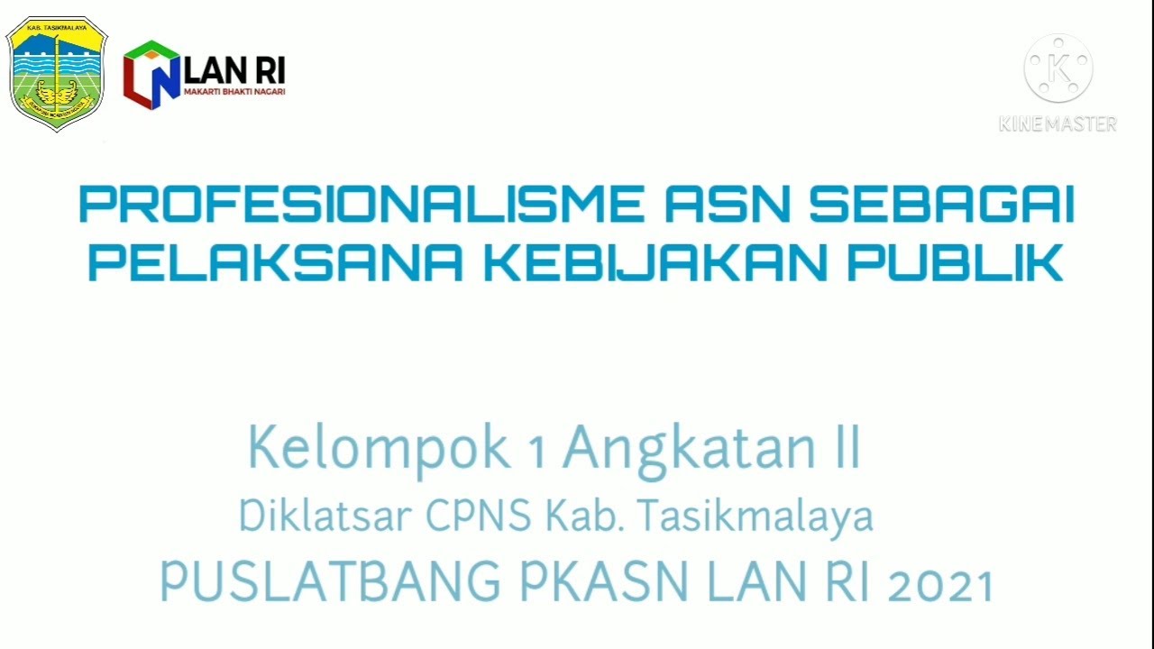 Profesionalisme ASN Sebagai Pelaksana Kebijakan Publik | Diklatsar CPNS