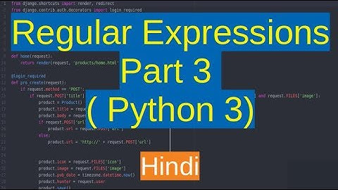 95. Regular expressions - finding emails in a text | Python | Hindi