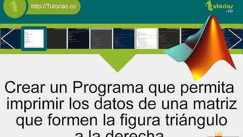 arrays – matLab (figura triangulo hacia la derecha)
