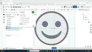 Onshape Smiley Face