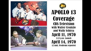 APOLLO 13 COVERAGE, CBS-TV, APRIL 11, 14, 1970