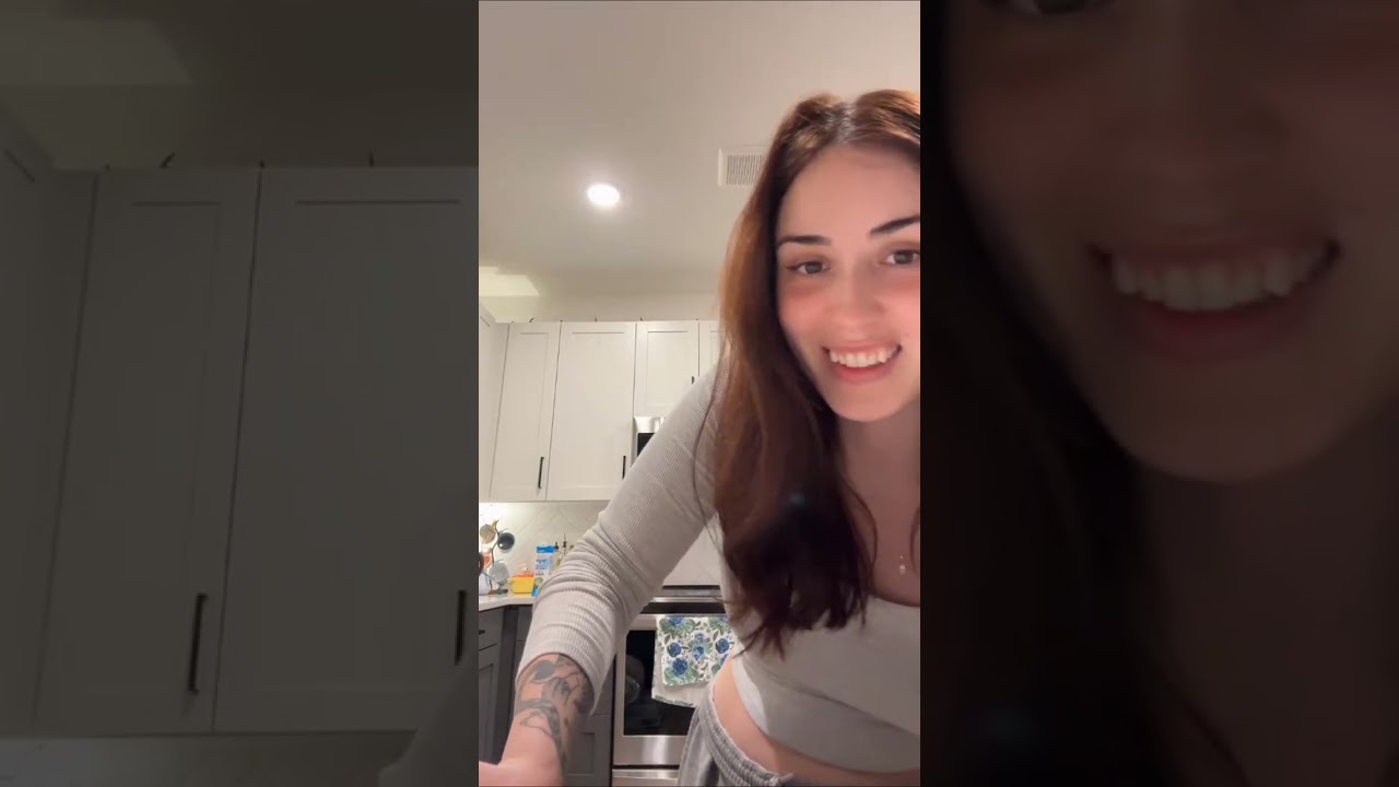 A Beautiful Girl Sexy Is Peeling Potatoes🥔 