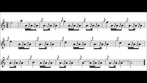 Teach Yourself Bagpipes Exercises, birl exercise high pitch normal speed