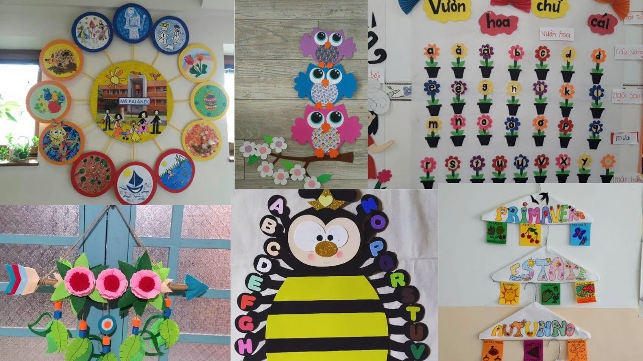 Preschool decoration ideas/Classroom decoration design/wall painting ...