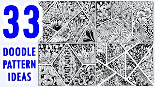 33 Zentangle | Doodle | Tangle Ideas For Beginners