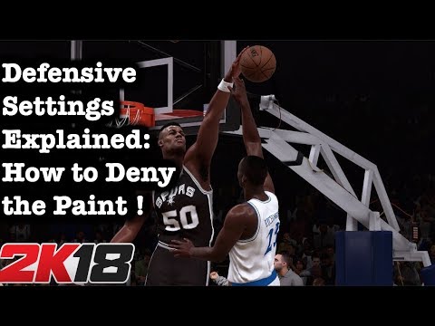 NBA 2K18 How to Defend the Paint Tutorial. 2K18 Defensive Settings Tips. Best 2K18 Defense #60