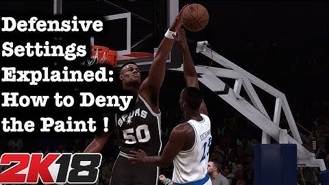 NBA 2K18 How to Defend the Paint Tutorial. 2K18 Defensive Settings Tips. Best 2K18 Defense #60