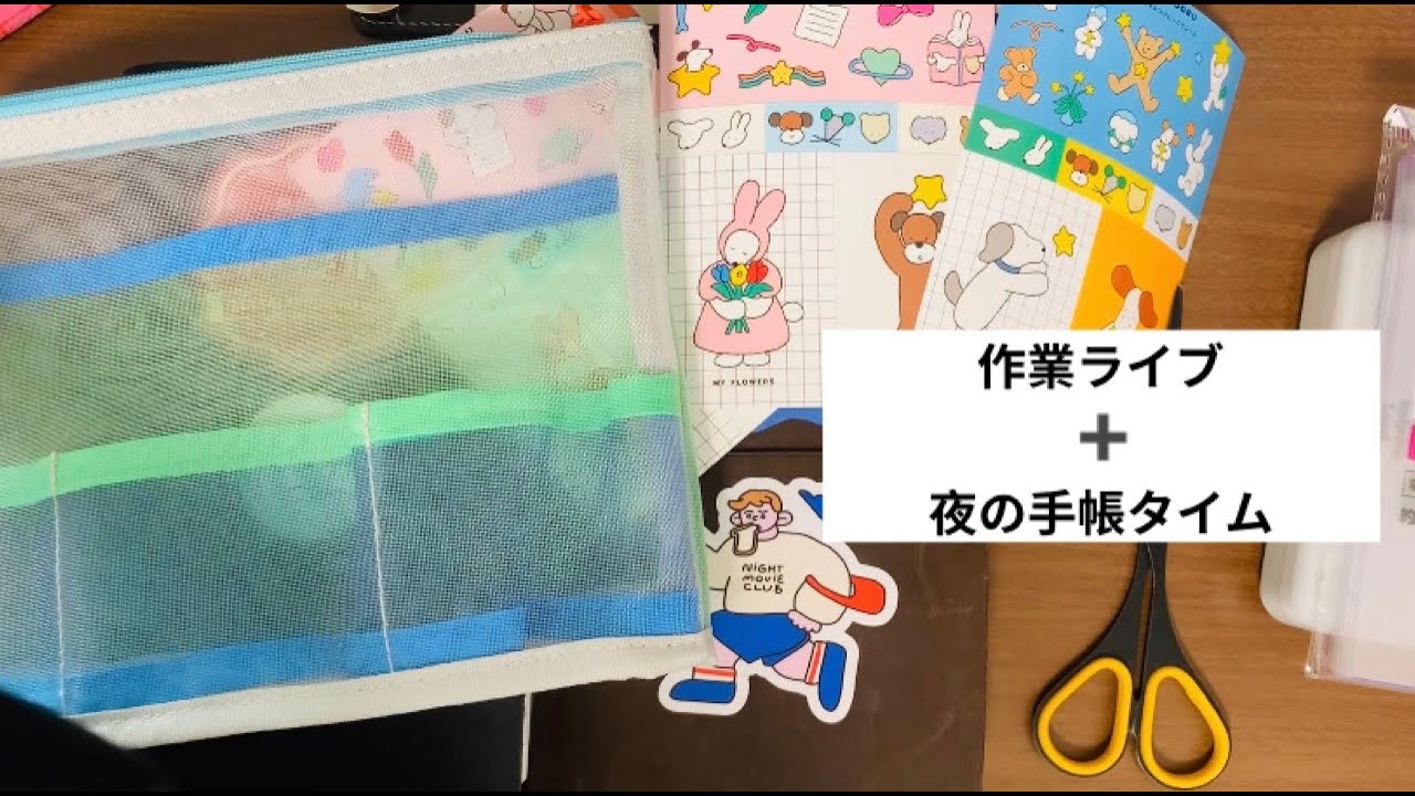 作業ライブand夜の手帳TIME📔