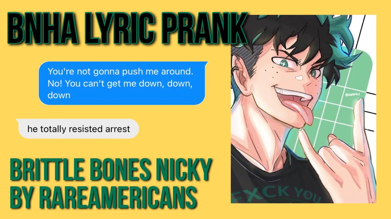 deku went to jail??? BNHA Lyric Prank future/pro heroes au, missing deku au 1/3