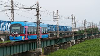 【ドラえもんトラム！】MLRV1000形 MLRV1005編成高岡駅行き庄川口～六渡寺間通過