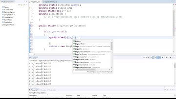 Singleton Synchronization :   Singleton In Multi-threaded Applications