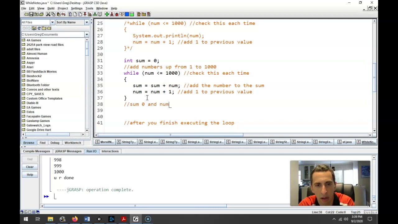 while loops part 1 - YouTube